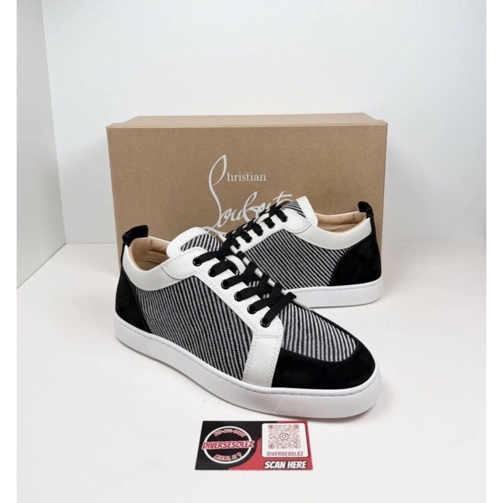 Size 8.5US - Christian Louboutin Rantulow Orlato Black/White🐼 NEW/RETAIL $1K!